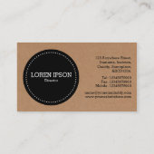 Schwarzer Kreis v3 - Sammelpack Visitenkarte (Rückseite)