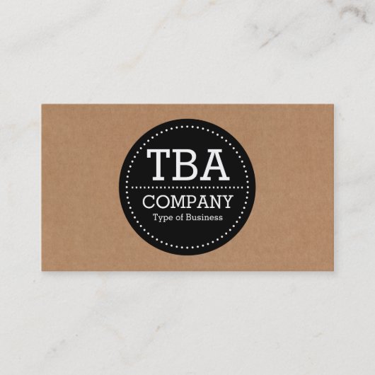 Schwarzer Kreis v3 - Sammelpack Visitenkarte (Vorderseite)