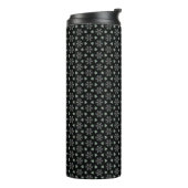 Schwarzer Kreislauf-Delight Thermal Tumbler Thermosbecher (Nach links gedreht)