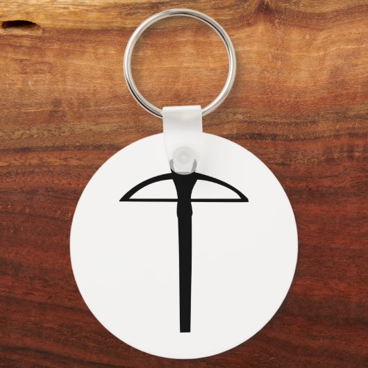 Schwarzer Kreuzbogen Schlüsselanhänger (Vorderseite)