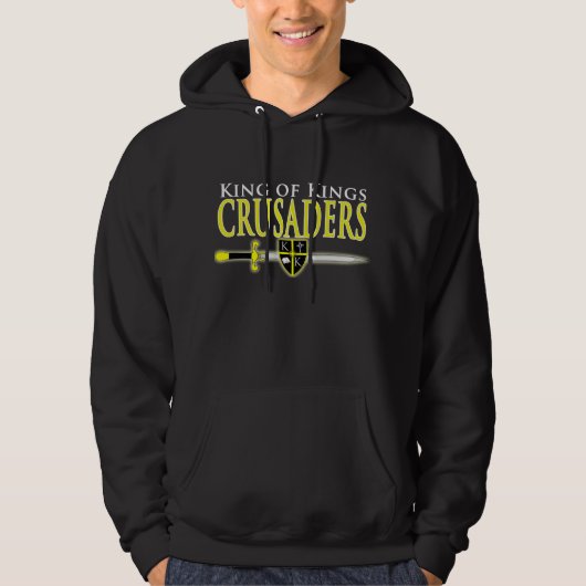 Schwarzer KreuzfahrerHoodie Hoodie (Vorderseite)