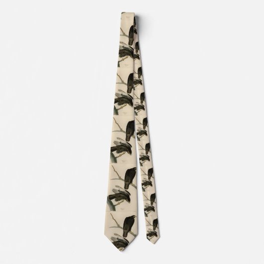 Schwarzer Krieger (Rotschwanzfalken) von Audubon-V Krawatte (Vorderseite)