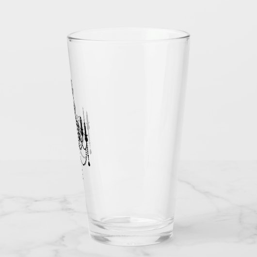 Schwarzer Kronleuchter Glas (Links)