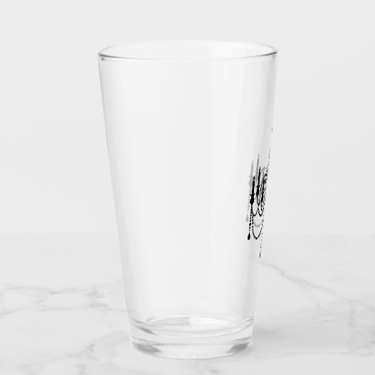 Schwarzer Kronleuchter Glas (Rechts)