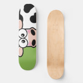 Schwarzer Kuhskateboard Skateboard (Vorderseite)