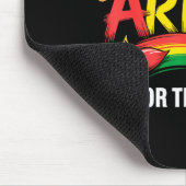 Schwarzer Künstler färbt die Kultur Schwarze Gesch Mousepad (Ecke)