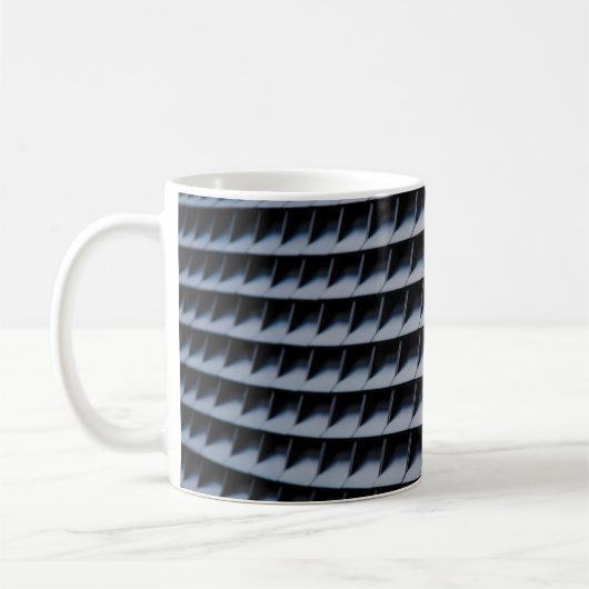 Schwarzer Kunststoffrahmen Kaffeetasse (Links)
