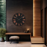 Schwarzer Kupfer Rose Gold Minimal Metallic Urban Runde Wanduhr<br><div class="desc">Entspannen Sie bei der Dekoration mit der Schwarzen Kupfer Rose Gold Minimal Metallic Urban Round Clock von Zazzle, einem atemberaubenden Zeitmesser, der Modernität und urbane Drehung verbindet. Diese Uhr ist nicht nur eine Möglichkeit, Zeit behalten; sie ist ein Statement, das jeden Raum mit einer Touch von Eleganz und zeitgenössischem Flair...</div>