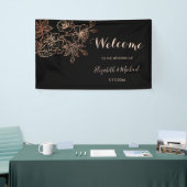Schwarzer Kupferflor | Goth Wedding Welcome Banner (Messeveranstaltung)