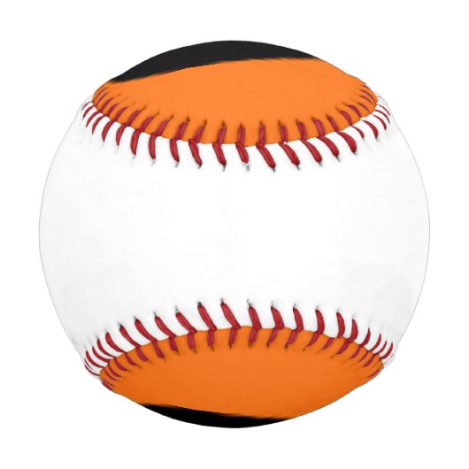 Schwarzer Kürbis Baseball (Rückseite)