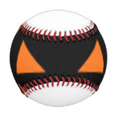 Schwarzer Kürbis Baseball (Vorderseite)