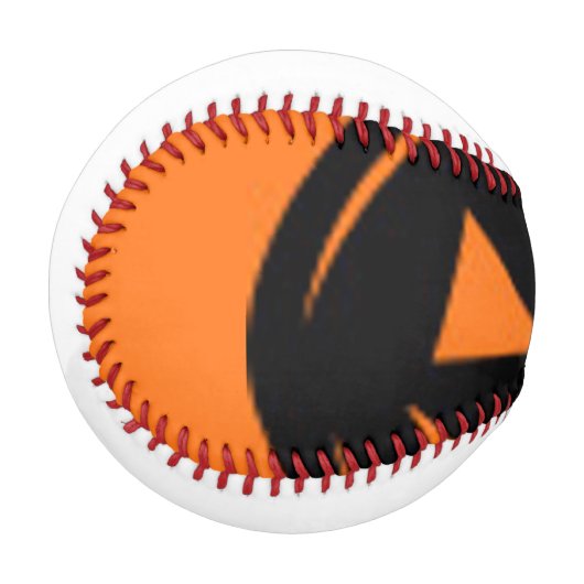 Schwarzer Kürbis Baseball (Vorderseite Links)
