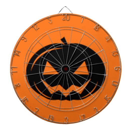 Schwarzer Kürbis Dartscheibe (vorne)