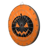 Schwarzer Kürbis Dartscheibe (Vorderseite rechts)