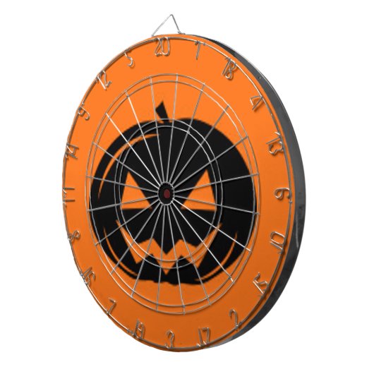 Schwarzer Kürbis Dartscheibe (Vorderseite rechts)