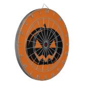 Schwarzer Kürbis Dartscheibe (Vorderseite Links)