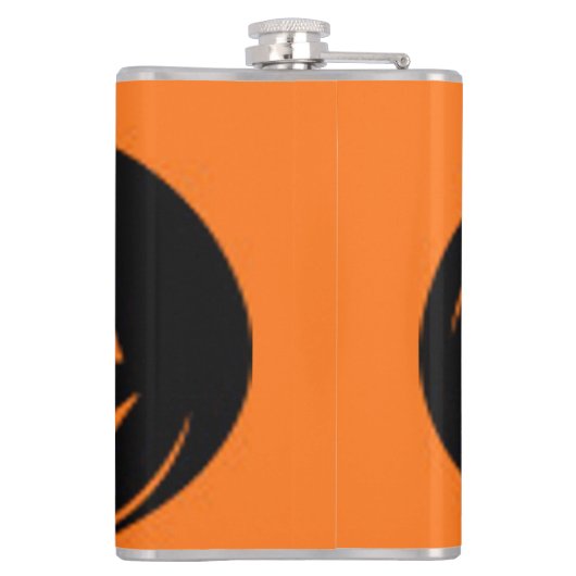 Schwarzer Kürbis Flachmann (Rückseite)