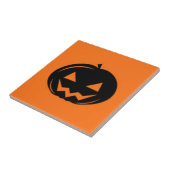 Schwarzer Kürbis Fliese (Seite)