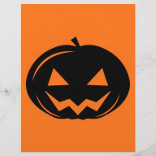 Schwarzer Kürbis Flyer (Vorne)