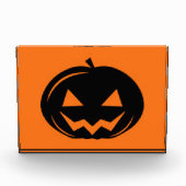 Schwarzer Kürbis Fotoblock (Vorderseite)