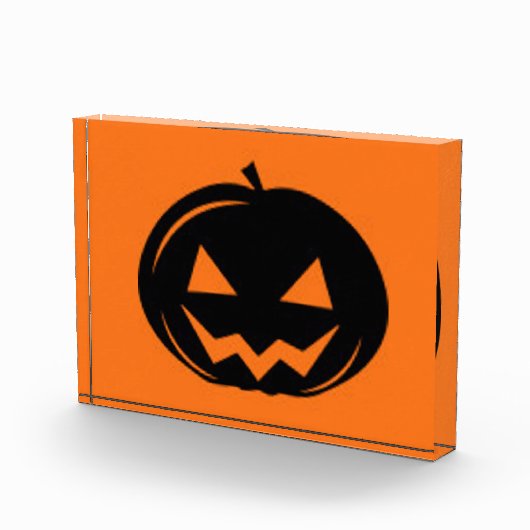 Schwarzer Kürbis Fotoblock (Rechts)