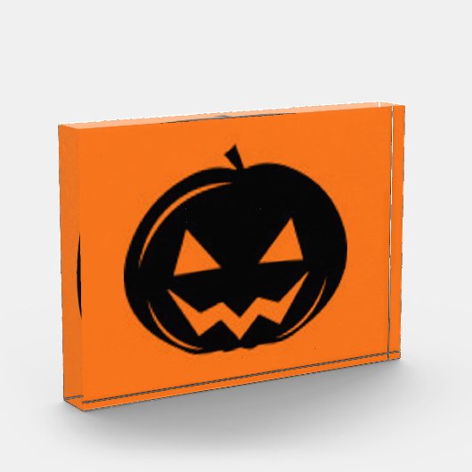 Schwarzer Kürbis Fotoblock (Links)