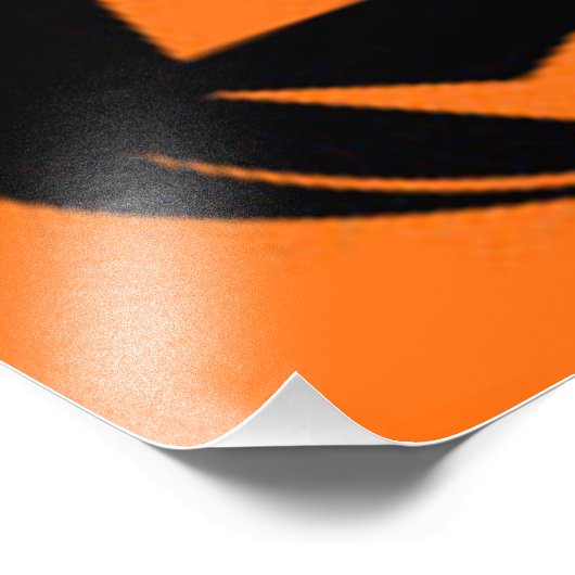 Schwarzer Kürbis Fotodruck (Ecke)