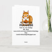 Schwarzer Kürbis Halloween-Farbseite innen Karte (Rückseite)