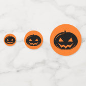 Schwarzer Kürbis Konfetti (Vorderseiten)