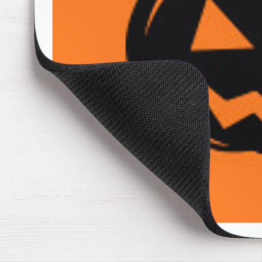 Schwarzer Kürbis Mousepad (Ecke)