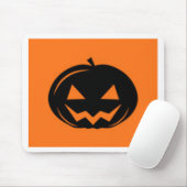 Schwarzer Kürbis Mousepad (Mit Mouse)