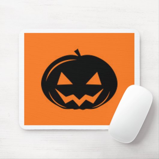 Schwarzer Kürbis Mousepad (Mit Mouse)