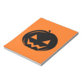 Schwarzer Kürbis Notizblock (Rotiert)