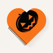 Schwarzer Kürbis Notizblock (Vorderseite)