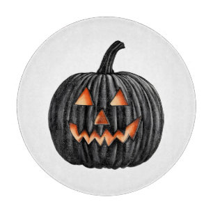 Schwarzer Kürbis Schneidebrett