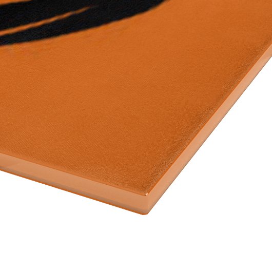 Schwarzer Kürbis Schneidebrett (Ecke)