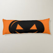 Schwarzer Kürbis Seitenschläferkissen (Rückseite)