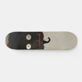 Schwarzer Kürbis Skateboard (Horizontal)
