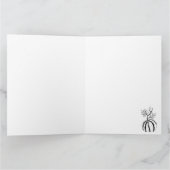 Schwarzer Kürbis zu Halloween Karte (Innenseite)