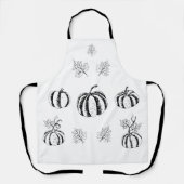 Schwarzer Kürbis zu Halloween Schürze (Vorderseite)