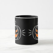 Schwarzer Kürbismug Tasse (Zentrum)