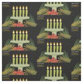 Schwarzer Kwanzagewebt Stoff (Muster)