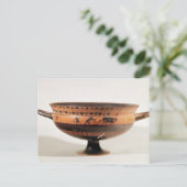 Schwarzer Kylix Postkarte (Stehend Vorderseite)