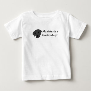 Schwarzer Lab Baby T-shirt