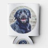 Schwarzer Lab Dosenkühler (Vorderseite)