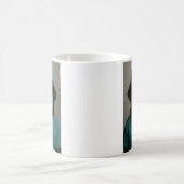 Schwarzer Lab in OP-Kleidung Kaffeetasse (Mittel)
