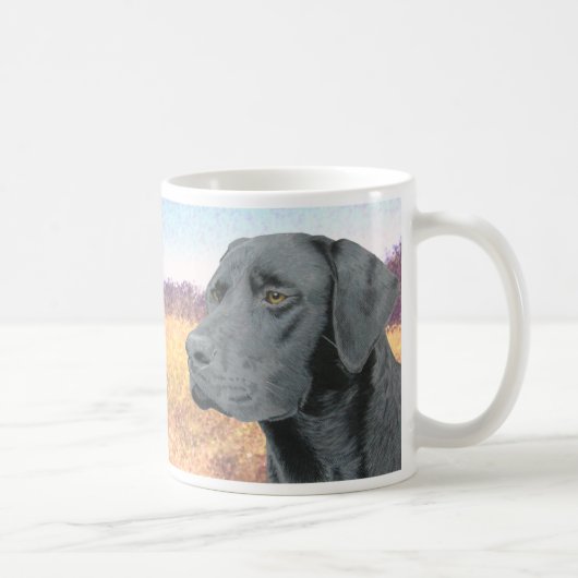Schwarzer Lab Kaffeetasse (Rechts)