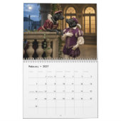 Schwarzer Lab-Kalender Kalender (Feb 2027)