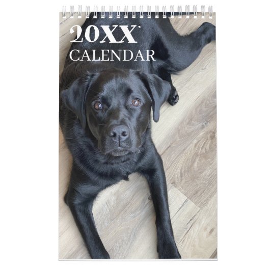 Schwarzer Lab-Kalender Labrador Retriever 2026 Kalender (Titelbild)