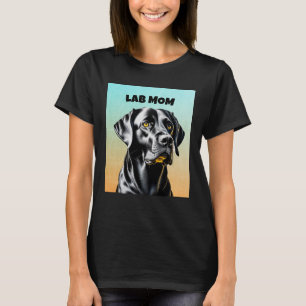 Schwarzer Lab   Lab-Mutter Hunde Liebhaber T-Shirt